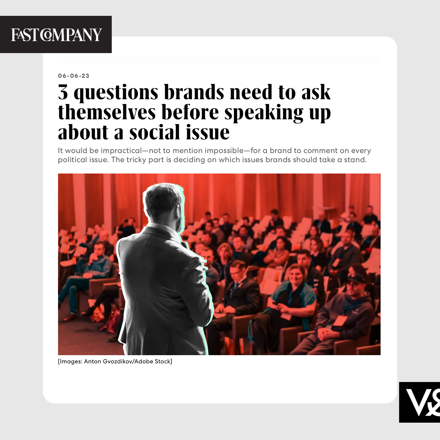 Fast Company – 3 Questions Brands Need to Ask