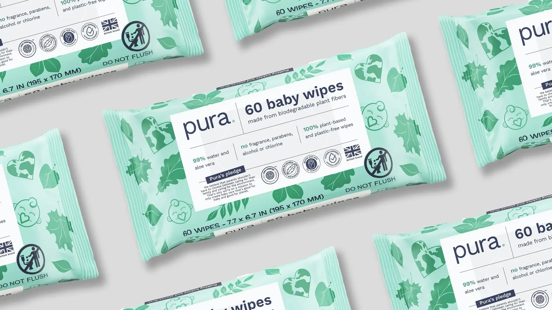 Pura wipes packages