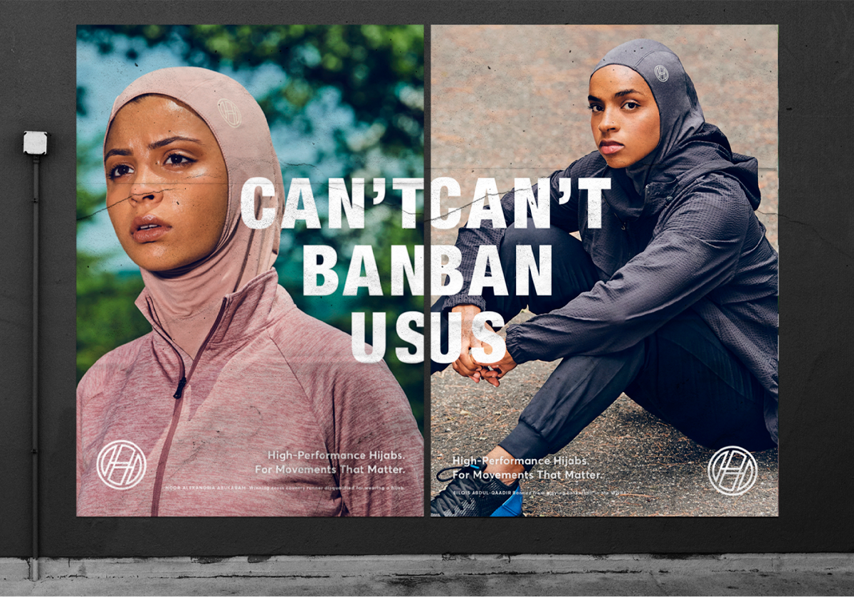 Can't Ban Us Advertisement for Haute Hijab